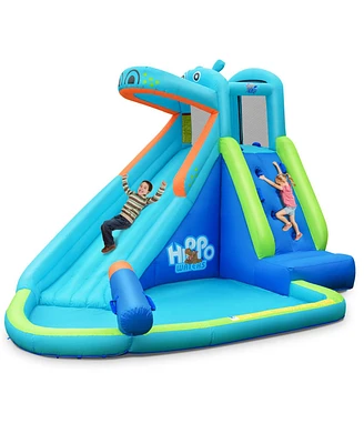 Inflatable Water Pool with Splash and Slide