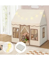 Toddler Large Playhouse with Star String Lights