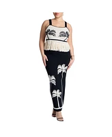 Eloquii Plus Intarsia Column Skirt