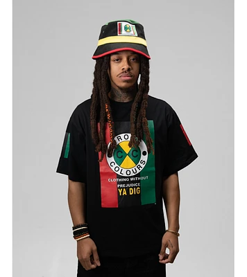 Cross Colours Men's Flag Logo T-Shirt