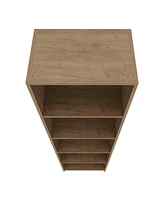 Beaver Balley Bookcase with Open Storage and 5 Shelves