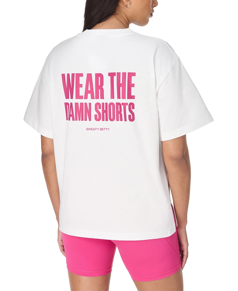 Sweaty Betty Women's Cotton Wear the Shorts T-Shirt