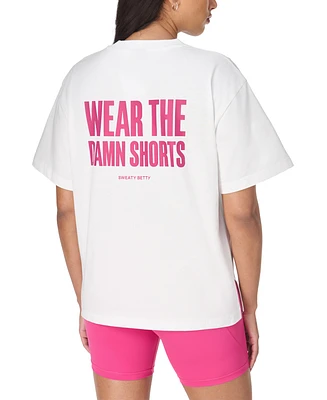 Sweaty Betty Women's Cotton Wear the Shorts T-Shirt