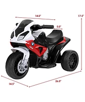 6V Kids 3 Wheels Riding Bmw Licensed Electric Motorcycle