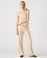 Steve Madden Women's Venetia Striped Pull-On Pants