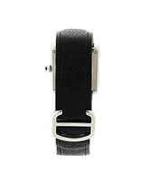 Pre-Owned Cartier Tank Solo Quartz Watch in Stainless Steel and Leather 27mm