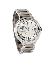 Pre-Owned Cartier Ballon Bleu de Cartier Moonphase Automatic Watch in Stainless Steel 37mm