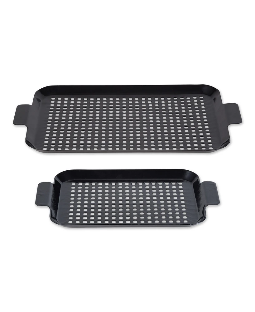 Rsvp International Porcelain Coated Grill Topper, Set of 2