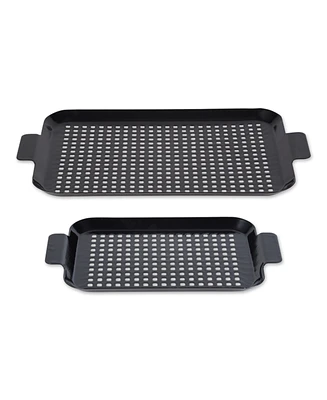 Rsvp International Porcelain Coated Grill Topper, Set of 2