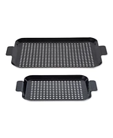 Rsvp International Porcelain Coated Grill Topper, Set of 2