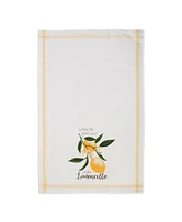 Design Imports Lemon Bliss Cotton Dishtowel Set, 18" x 28"