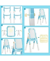 Kids Height Adjustable Double Side Magnetic Art Easel