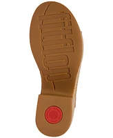 FitFlop Women's Strappy Leather Cork Platform Sandals