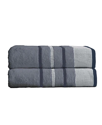 Linery & Co. Luxurious Cotton Decorative 2-Piece Bath Sheet Set