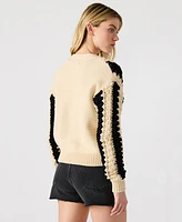 Steve Madden Women's Lucas Striped Knit Button-Front Cardigan