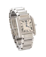 Pre-Owned Cartier Tank Francaise Quartz Watch in Stainless Steel 25mm