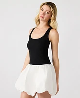 Steve Madden Women's Linnea Mixed-Media Mini Dress