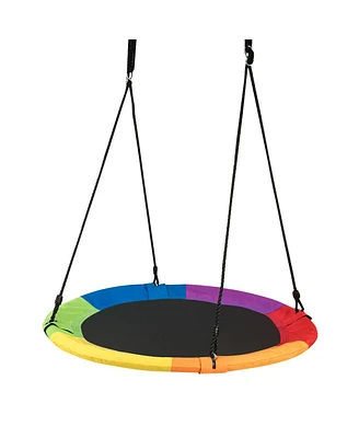 40 Inch Flying Saucer Tree Swing Outdoor Play for Kids