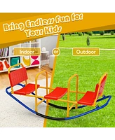 Outdoor Kids Seesaw Swivel Teeter for 3 to 8 Years Old