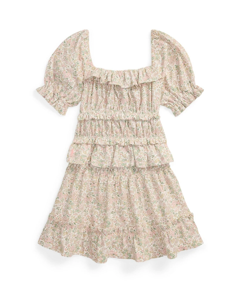 Polo Ralph Lauren Toddler and Little Girls 2-Piece Floral Top Skirt Set