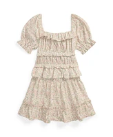 Polo Ralph Lauren Toddler and Little Girls 2-Piece Floral Top Skirt Set