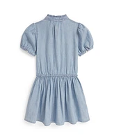 Polo Ralph Lauren Toddler and Little Girls Indigo Chambray Dress