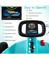 12V Electric Go Kart for Kids Race Toy with Remote Control and Music