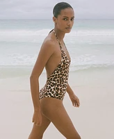 Mango Women's Leopard Print Swimsuit