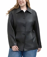 Bgsd Plus Dana Leather Car Coat