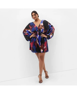 City Chic Plus Chloe Print Dress