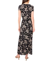 Vince Camuto Women's Printed Keyhole Top