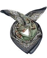Vince Camuto Block Print Floral Square Scarf