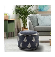 Soft Cotton Ottoman for Living Room Seating and Footrest