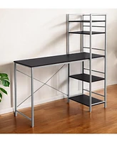 Modern Computer Desk with Spacious Work Surface and Storage