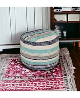 Soft Cotton Ottoman for Footrest Living Room Seating and Cozy Decor