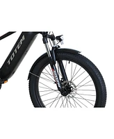 Ranger EBike for Adults, 750W Powerful Motor, 48V 15Ah Removable Integrated Lithium Battery, Shimano 7 Speed Gears, Black