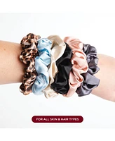 Silk Oversized Hair Scrunchies 6-Pack