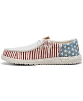 Hey Dude Men's Wally Americana Casual Moccasin Sneakers from Finish Line