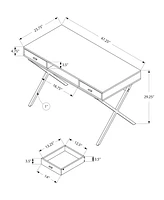 Modern Computer Desk with 2 Drawers and Sleek Work Surface
