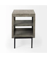 Solid Wood Square End Table for Living Room or Bedroom