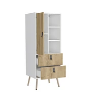 Two Drawer Chest for Bedroom Storage and Compact Organization