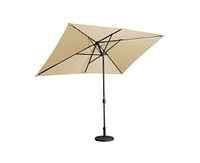 Casainc Rectangular Lighted Led Outdoor Market Umbrella