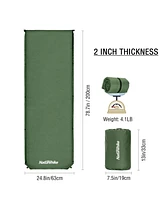 Naturehike Foam Self Inflating Sleeping Pad, 2 inch Thick Sleeping Pad for Camping, Durable Camping Mattress Connectable with Multiple, Lightweight Sl