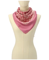 Coach Textured Signature Print Silk Square Scarf