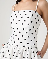 French Connection Women's Strappy Polka Dot Midi Dress