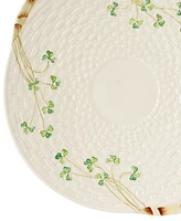 Belleek Pottery Shamrock Bread Plate