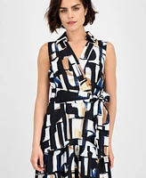 Tahari Asl Women's Printed Shirtdress