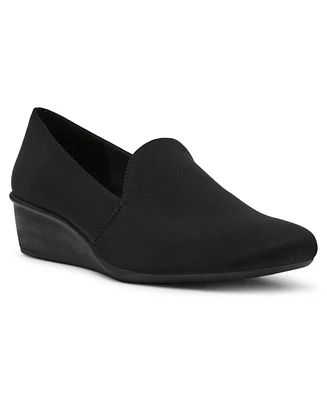 Anne Klein Women's Wendell Slip On Wedge Loafers