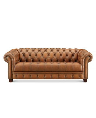 Hydeline York 89" Top Grain Leather Sofa