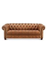 Hydeline York 89" Top Grain Leather Sofa